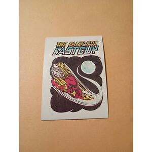 1983 General Mills Zero Heroes Trading Card Sticker Card Vintage #1